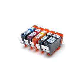 Canon Premium® Pixma Ip4850 Uyumlu Yüsksek Kapasite 5 Renk Muadil Kartuş
