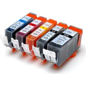 Canon Premium® Pixma Ip4850 Uyumlu Yüsksek Kapasite 5 Renk Muadil Kartuş