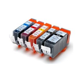 Canon Premium® Pixma Ip4850 Uyumlu Yüsksek Kapasite 5 Renk Muadil Kartuş