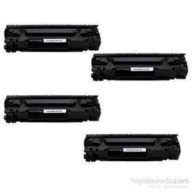 Canon Retech CRG 728 Muadil Yazıcı 4'lü Ekonomik Paket Siyah Kartuş