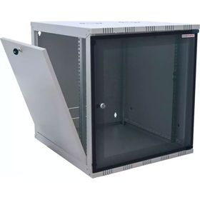 Canovate Eko Serisi 12U 540x400 mm Yan Panelli Tek Gövdeli Gri Duvar Tipi Kabinet