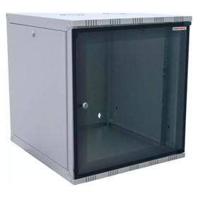 Canovate Eko Serisi 12U 540x400 mm Yan Panelli Tek Gövdeli Gri Duvar Tipi Kabinet