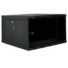 Canovate Eko Serisi 12U 540x400 mm Yan Panelli Tek Gövdeli Siyah Duvar Tipi Kabinet