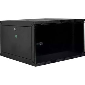 Canovate Eko Serisi 15U 540x550 mm Yan Panelli Tek Gövdeli Siyah Duvar Tipi Kabinet