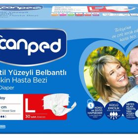 Canped 100x150 cm 120 Adet Büyük Belbantlı Hasta Bezi