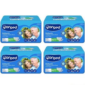 Canped 120 Adet Medium Belbantlı Tekstil Yüzeyli Hasta Bezi
