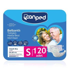 Canped 120 Adet S Belbantlı Tekstil Yüzey Hasta Bezi