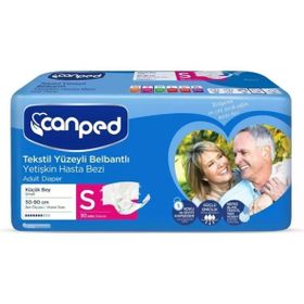 Canped 120 Adet S Belbantlı Tekstil Yüzey Hasta Bezi