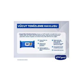 Canped 12x48 576 Yaprak XL Vücut Temizleme Havlusu