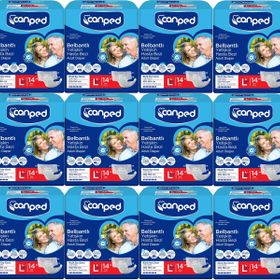 Canped 168 Adet Büyük Boy Gece Yetişkin Bel Bantlı Hasta Bezi