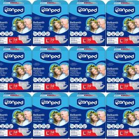 Canped 168 Adet Büyük Boy Gece Yetişkin Bel Bantlı Hasta Bezi