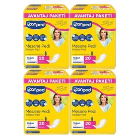 Canped 20x4 80 Adet Büyük Boy Yoğun Mesane Pedi