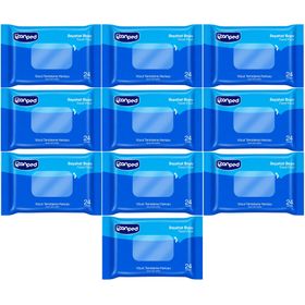 Canped 24 Yaprak Seyahat Boy 10 Lu Set 240 Yaprak Yetişkin Vücut Perine Temizleme Islak Mendil Havlu