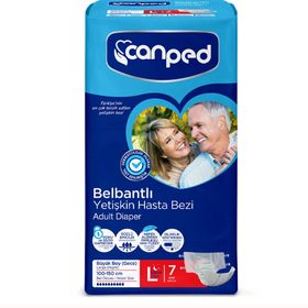 Canped 35 Adet Büyük Boy Gece Yetişkin Bel Bantlı Hasta Bezi