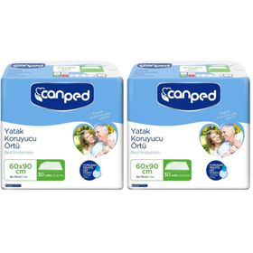 Canped 60x90 cm 2x30 60 Adet Yatak Koruyucu Örtü