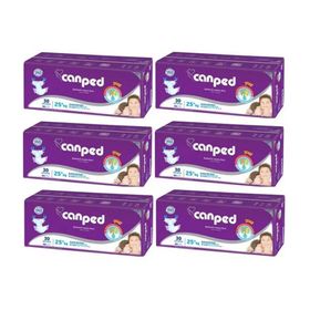 Canped 6x30 Adet Çocuklar İçin Bel Bantlı Hasta Bezi