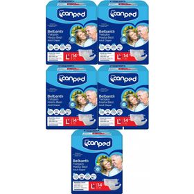 Canped 70 Adet Büyük Boy Gece Yetişkin Bel Bantlı Hasta Bezi