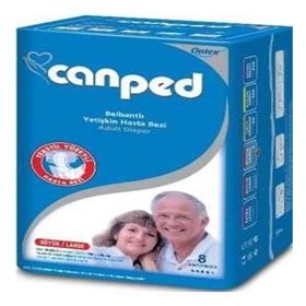 Canped 8 Adet Large Belbantlı Büyük Hasta Bezi