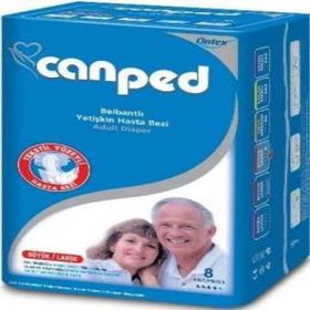 Canped 8 Adet Large Belbantlı Büyük Hasta Bezi
