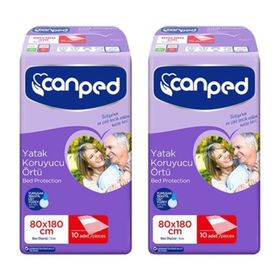 Canped 80x180 cm 10x2 Adet Yatak Koruyucu Örtüsü