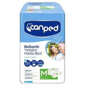 Canped 9'lu Medium Belbantlı Yetişkin Hasta Bezi