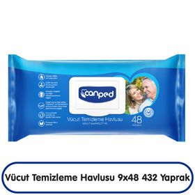 Canped 9x48 432 Yaprak XL Vücut Temizleme Havlusu