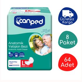 Canped Anatomik Büyük 64 Adet Yetişkin Hasta Ara Bezi