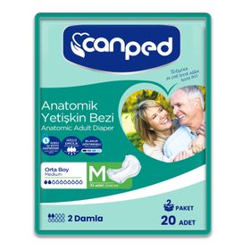 Canped Anatomik Normal Medium 20 Adet Hasta Bezi