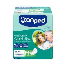 Canped Anatomik Normal Orta Boy 10'lu Hasta Bezi