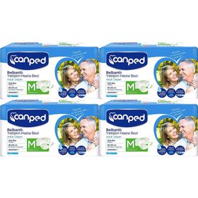 Canped Bel Bantlı Polietilen M 120 Adet Yetişkin Hasta Bezi