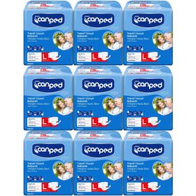 Canped Bel Bantlı Tekstil Yüzey Large-Büyük Boy 126 Adet Yetişkin Hasta Bezi