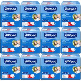Canped Bel Bantlı Tekstil Yüzey Large-Büyük Boy 168 Adet Yetişkin Hasta Bezi