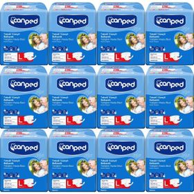 Canped Bel Bantlı Tekstil Yüzey Large-Büyük Boy 168 Adet Yetişkin Hasta Bezi