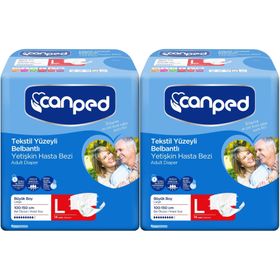 Canped Bel Bantlı Tekstil Yüzey Large-Büyük Boy 28 Adet Yetişkin Hasta Bezi