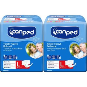 Canped Bel Bantlı Tekstil Yüzey Large-Büyük Boy 28 Adet Yetişkin Hasta Bezi