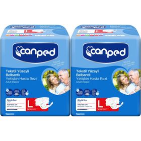 Canped Bel Bantlı Tekstil Yüzey Large-Büyük Boy 28 Adet Yetişkin Hasta Bezi