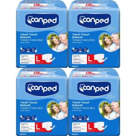 Canped Bel Bantlı Tekstil Yüzey Large-Büyük Boy 56 Adet Yetişkin Hasta Bezi