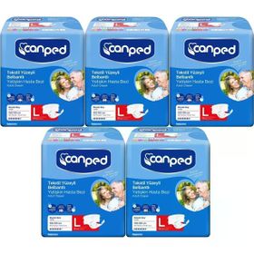 Canped Bel Bantlı Tekstil Yüzey Large-Büyük Boy 70 Adet Yetişkin Hasta Bezi