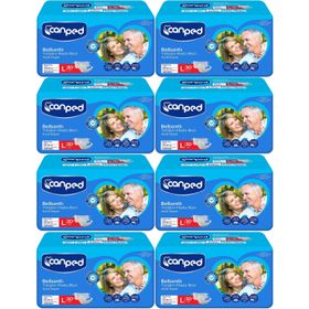 Canped Bel Bantlı Tekstil Yüzey Large-Büyük Boy 8x30 Adet Yetişkin Hasta Bezi