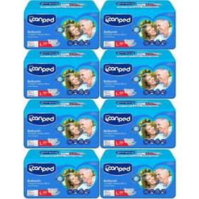 Canped Bel Bantlı Tekstil Yüzey Large-Büyük Boy 8x30 Adet Yetişkin Hasta Bezi