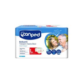 Canped Bel Bantlı Yetişkin Büyük Boy L 30 Adet Hasta Bezi