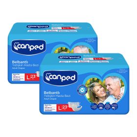 Canped Belbantlı Büyük Boy L 2x23'lü 46 Adet Hasta Bezi
