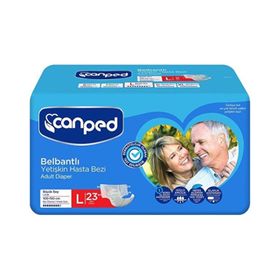 Canped Belbantlı Büyük Boy Large 23 Adet Hasta Bezi