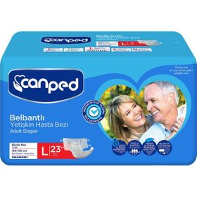 Canped Belbantlı Büyük Boy Large 23 Adet Hasta Bezi