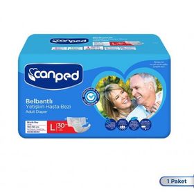 Canped Belbantlı Büyük Boy Large 30'lu Hasta Bezi