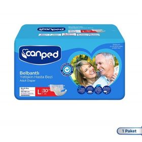 Canped Belbantlı Büyük Boy Large 30'lu Hasta Bezi