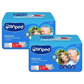 Canped Belbantlı Büyük Boy Large 46 Adet Hasta Bezi