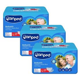 Canped Belbantlı Büyük Boy Large 69 Adet Hasta Bezi