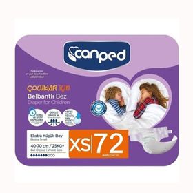 Canped Belbantlı Çocuklar İçin XS 72 Adet Hasta Bezi