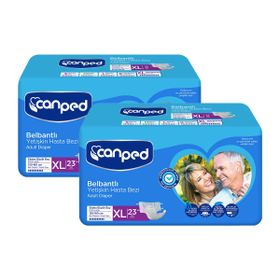 Canped Belbantlı Extra Large XL 2x23'lü 46 Adet Hasta Bezi